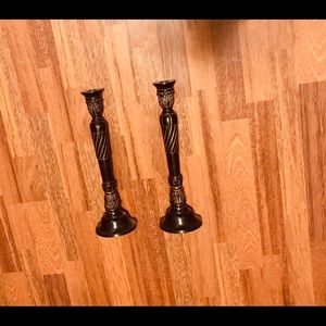 Iron candle holders